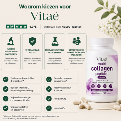 Multi Collageen Peptides complex Gewrichten